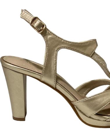 Sandali-De-Mujer-CALZADOMANIA-SANDALIA-TACON-TIRAS-TRIANGULO-ORO