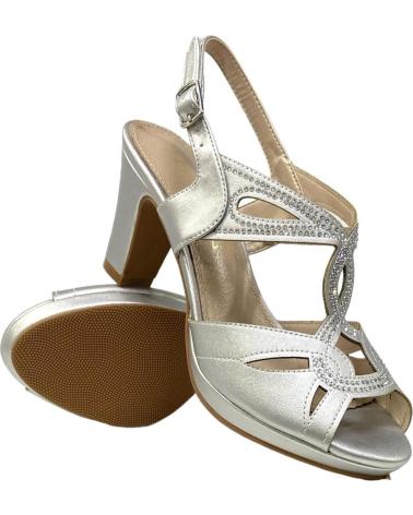 Sandálias de Mulher CALZADOMANIA SANDALIA TIRAS ENTRELAZADAS PLATA