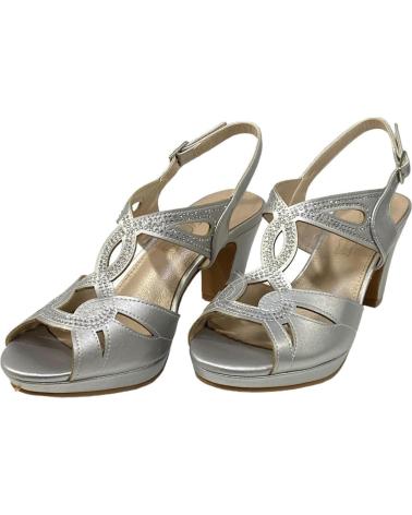 Sandálias de Mulher CALZADOMANIA SANDALIA TIRAS ENTRELAZADAS PLATA