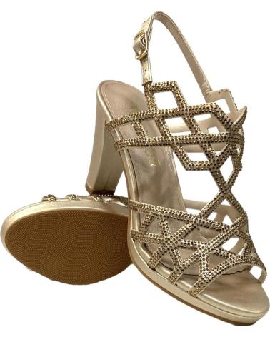 Sandálias de Mulher CALZADOMANIA SANDALIA TIRAS CON BRILLO ORO