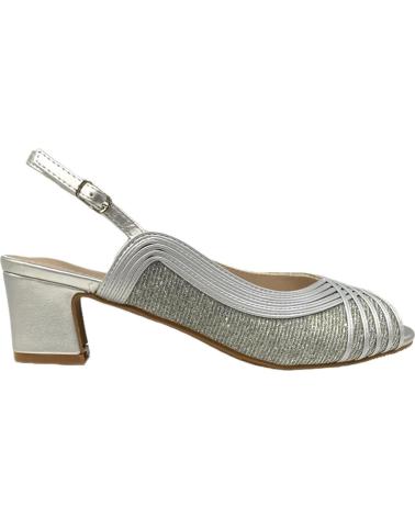 Sandálias de Mulher CALZADOMANIA SANDALIA TIRAS BRILLO PLATA