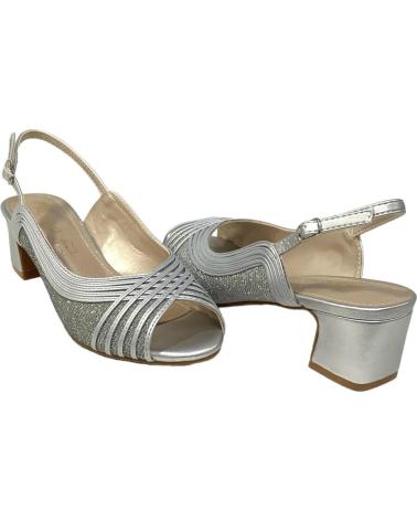 Sandálias de Mulher CALZADOMANIA SANDALIA TIRAS BRILLO PLATA
