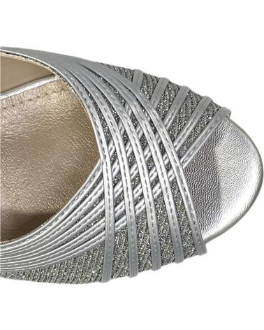 Sandálias de Mulher CALZADOMANIA SANDALIA TIRAS BRILLO PLATA