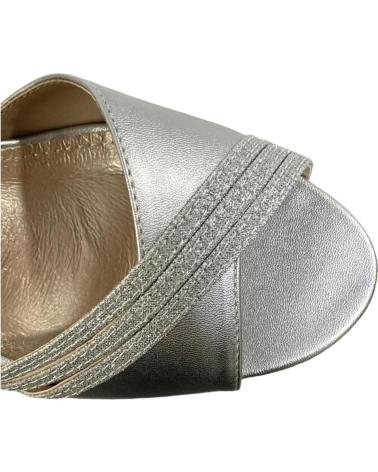 Sandálias de Mulher CALZADOMANIA SANDALIA COMBINA 3 TIRAS BRILL PLATA