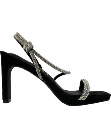 Woman Sandals CALZADOMANIA SANDALIA PLATAFORMA TIRAS STRA NEGRO