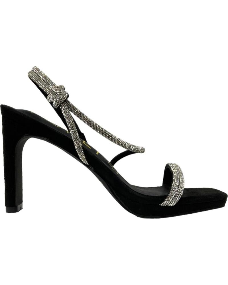 Woman Sandals CALZADOMANIA SANDALIA PLATAFORMA TIRAS STRA NEGRO
