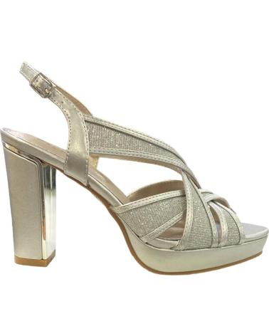 Décolleté-De-Mujer-CALZADOMANIA-SANDALIA-BRILLO-CON-SERRAJE-PLATA