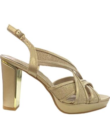 Zapatos de tacón per Donna CALZADOMANIA SANDALIA BRILLO CON SERRAJE ORO