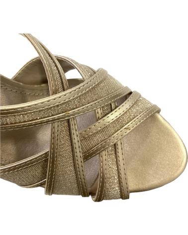 Zapatos de tacón per Donna CALZADOMANIA SANDALIA BRILLO CON SERRAJE ORO