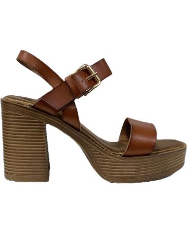 Woman Sandals CALZADOMANIA SANDALIA TACON HEBILLA CAMEL