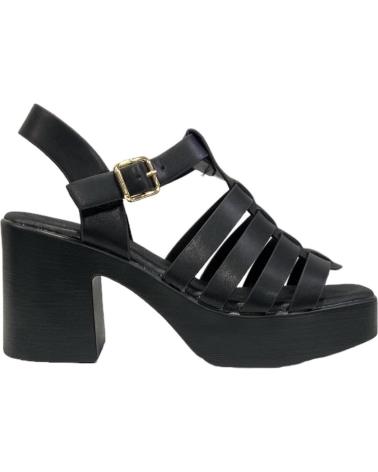 Décolleté-De-Mujer-CALZADOMANIA-SANDALIA-TACON-TIRA-CENTRAL-NEGRO