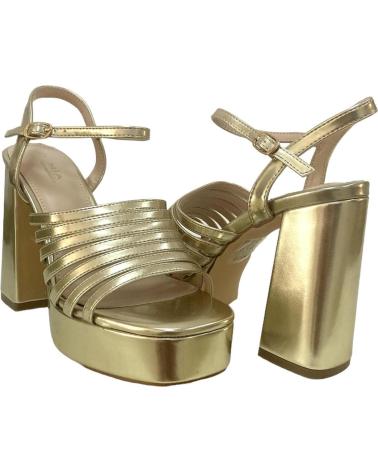 Sandalen für Damen CALZADOMANIA SANDALIA MULTITIRAS METALIZADA ORO