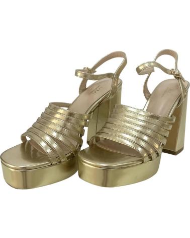 Sandalen für Damen CALZADOMANIA SANDALIA MULTITIRAS METALIZADA ORO