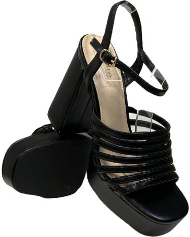 Sandali-De-Mujer-CALZADOMANIA-SANDALIA-MULTITIRAS-METALIZADA-NEGRO