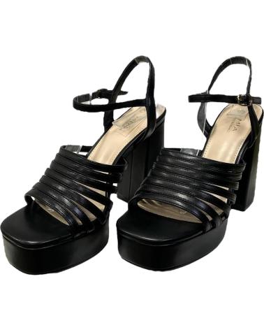 Sandali-De-Mujer-CALZADOMANIA-SANDALIA-MULTITIRAS-METALIZADA-NEGRO