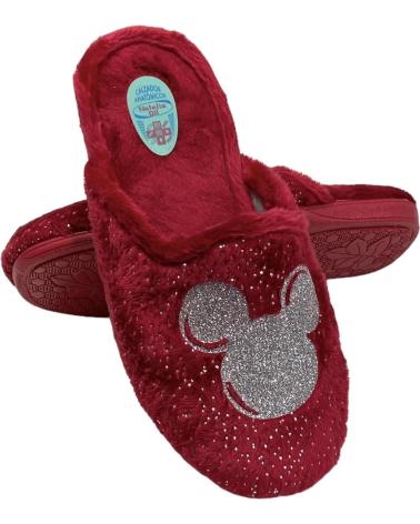 Pantofole-De-Mujer-CALZADOMANIA-ZAPATILLA-CARA-GLITER-ROJO