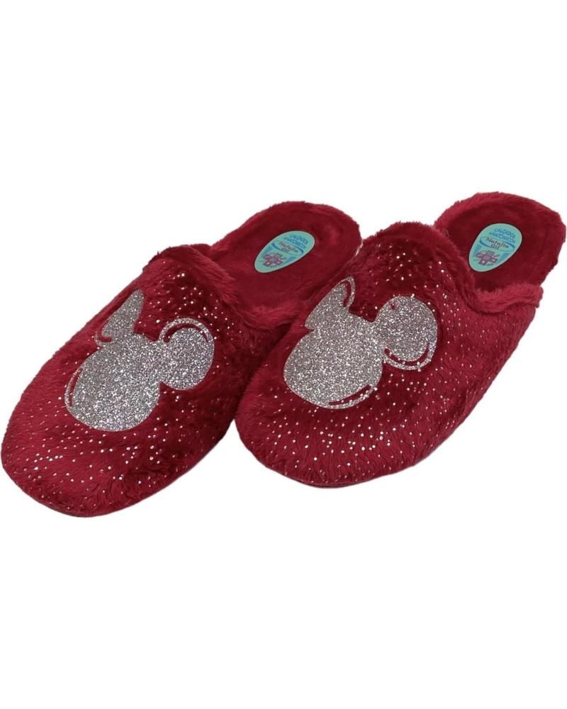 Pantofole-De-Mujer-CALZADOMANIA-ZAPATILLA-CARA-GLITER-ROJO