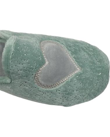 Pantofole-De-Mujer-CALZADOMANIA-ZAPATILLA-CORAZON-CON-GLITER-VERDE