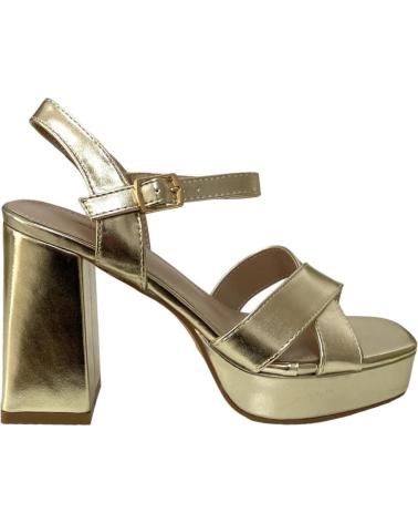 Zapatos de tacón de Mujer CALZADOMANIA SANDALIA TIRAS CRUZADA ORO ORO
