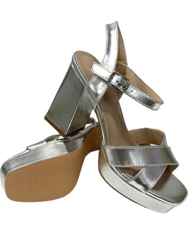 Sandálias de Mulher CALZADOMANIA SANDALIA TIRAS CRUZADA PLATA