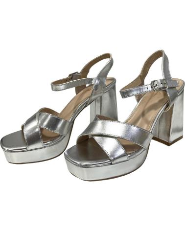 Sandálias de Mulher CALZADOMANIA SANDALIA TIRAS CRUZADA PLATA