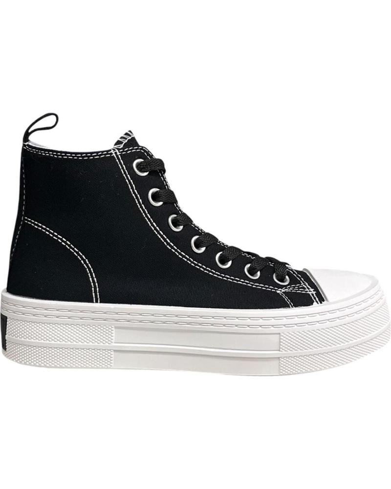 Esportes  de Mulher CALZADOMANIA BOTA DE LONA NEGRO