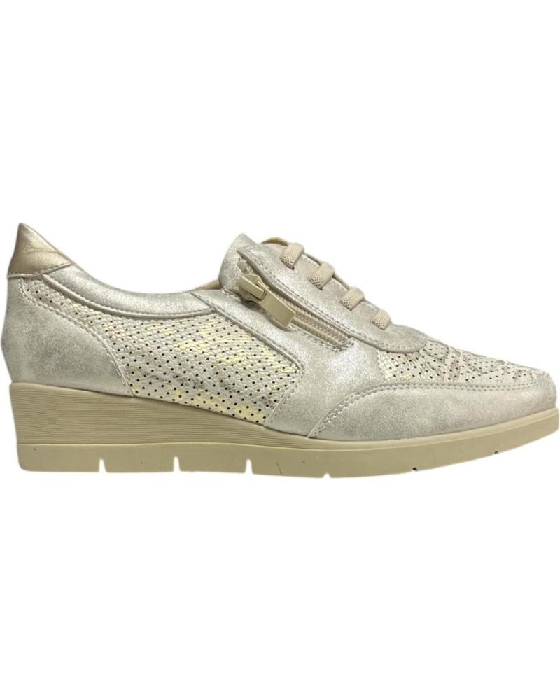 Mocassini per Donna CALZADOMANIA MOCASIN CREMALLERA Y ELASTICOS ORO