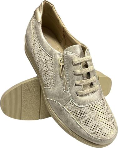 Mocassini per Donna CALZADOMANIA MOCASIN CREMALLERA Y ELASTICOS ORO