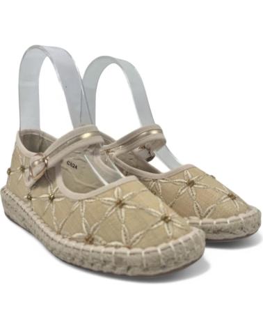 Mocasines de Mujer TIMBOS MERCEDES ESPARTO DE MUJER ORO 131155 AMARILLO