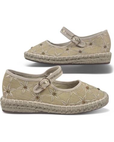 Mocasines de Mujer TIMBOS MERCEDES ESPARTO DE MUJER ORO 131155 AMARILLO