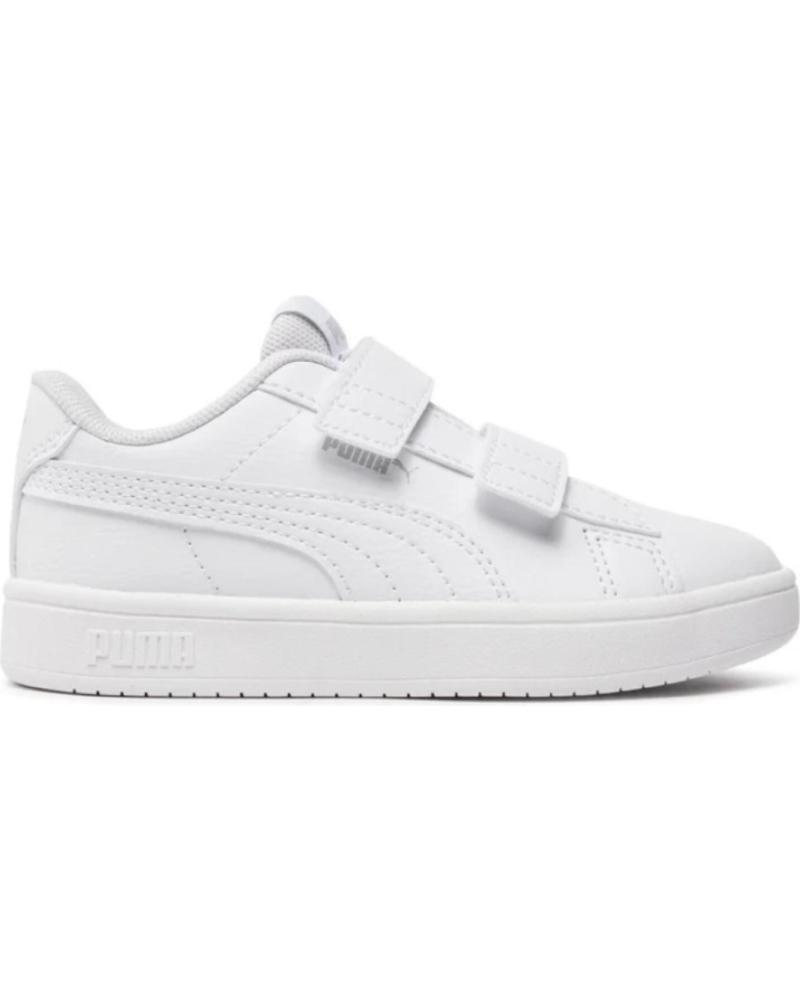 Deportivas de Niña y Niño PUMA ZAPATILLA CASUAL CON VELCRO 394253 COLOR BLANCO