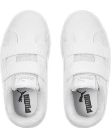 Deportivas de Niña y Niño PUMA ZAPATILLA CASUAL CON VELCRO 394253 COLOR BLANCO