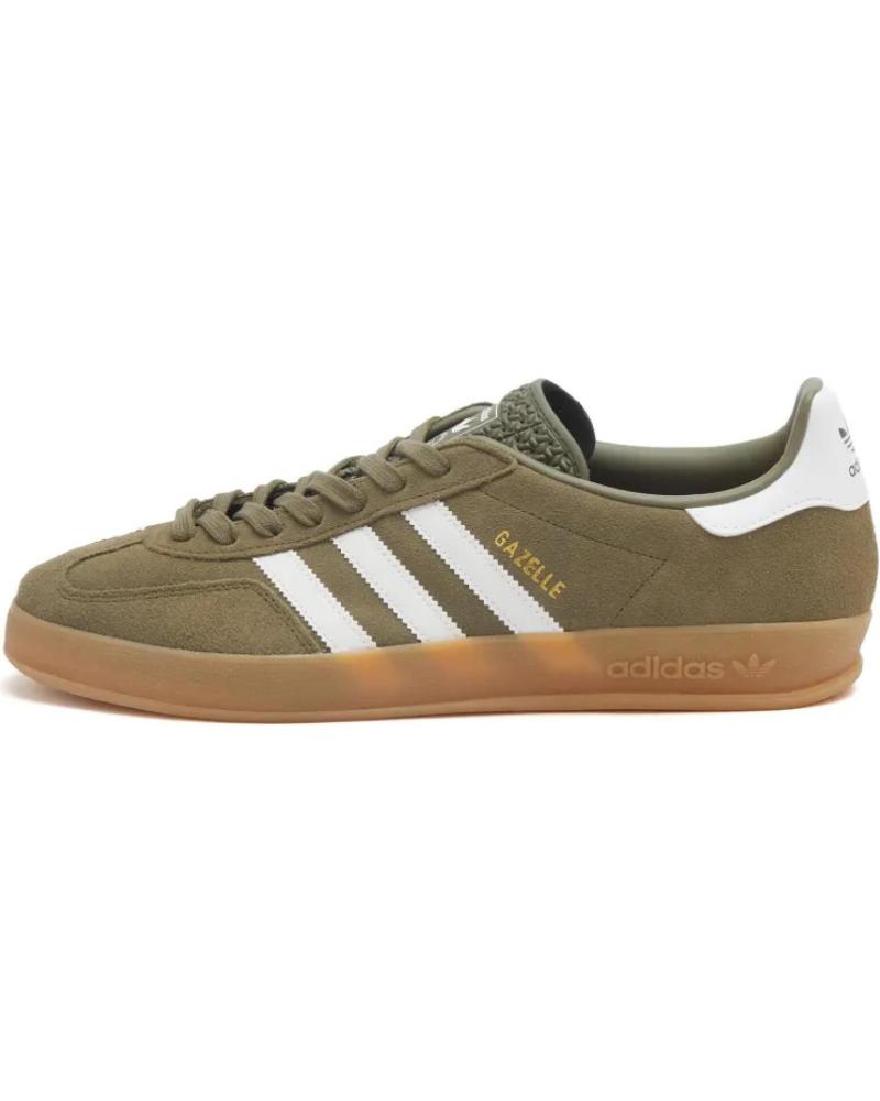 Sneaker für Herren ADIDAS GAZELLE INDOOR JQ0174 OLIVE STRATA - CLOUD WHITE - GOLD META SAGE GREEN