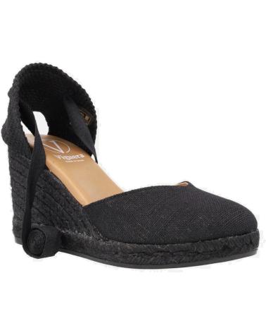 Zapatos de cuña de Mujer VIGUERA CUNAS 1939 NEGRO