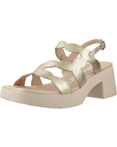 WONDERS SANDALIAS MUJER MODELO D1020 COLOR ORO PLTN