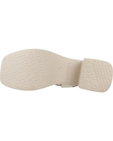 WONDERS SANDALIAS MUJER MODELO D1020 COLOR ORO PLTN