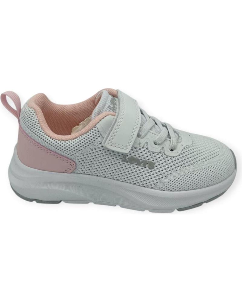 Esportes  de Menina LEVIS ZAPATILLA VELCRO BLANCO