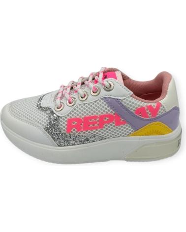Sportif pour Fille REPLAY ZAPATILLA BLANCA Y COLORES 2081 VARIOS COLORES