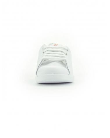 SNEAKERS VICTORIA TENNIS PELLE GLITTER ROSA BIANCO BLANCO
