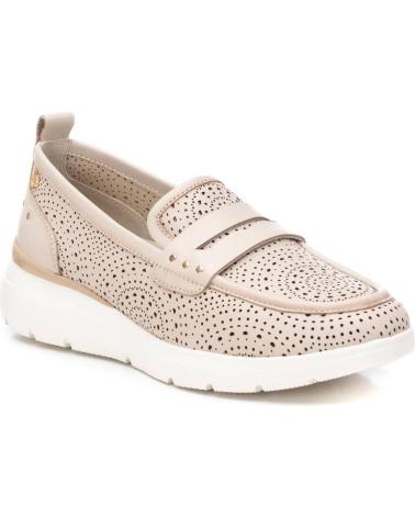 Mocasines de Mujer CARMELA MOCASIN DE MUJER EN PIEL CON DISENO EN PICADOS CON PLANTILL BEIGE