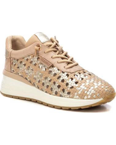 Deportivas de Mujer CARMELA ZAPATILLA DE MUJER EN PIEL CON PLANTILLA EXTRAIBLE Y SUELA BEIGE