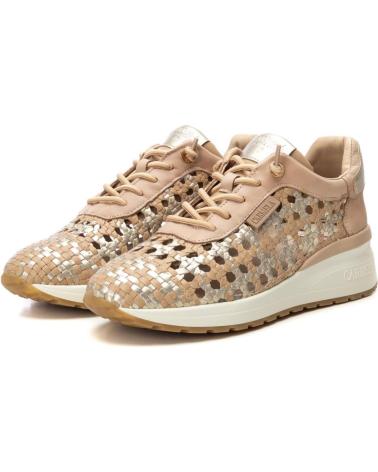 Deportivas de Mujer CARMELA ZAPATILLA DE MUJER EN PIEL CON PLANTILLA EXTRAIBLE Y SUELA BEIGE