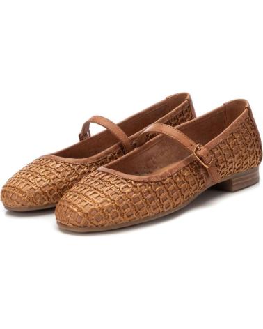 Woman Flat shoes CARMELA BAILARINA CON CIERRE HEBILLA Y SULA DE GOMA CAMEL