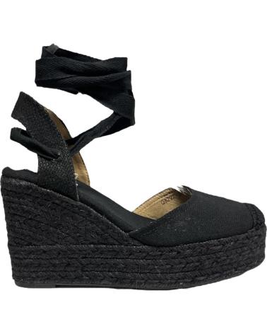 Sandales pour Femme CALZADOMANIA CUNA PLATAFORMA YUTE NEGRO