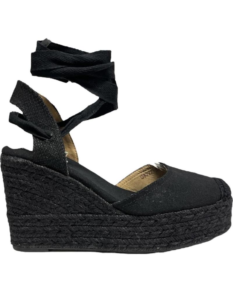 Sandales pour Femme CALZADOMANIA CUNA PLATAFORMA YUTE NEGRO