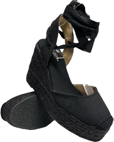 Sandales pour Femme CALZADOMANIA CUNA PLATAFORMA YUTE NEGRO