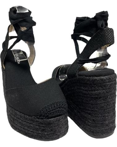 Sandales pour Femme CALZADOMANIA CUNA PLATAFORMA YUTE NEGRO