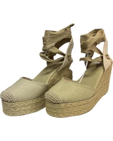 Sandales pour Femme CALZADOMANIA CUNA PLATAFORMA YUTE CAMEL