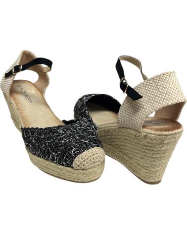 Sandales pour Femme CALZADOMANIA SANDALIA ENTRE LAZADA NEGRO