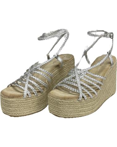 Sandales pour Femme CALZADOMANIA CUNA TIRAS TRENZADAS PLATA